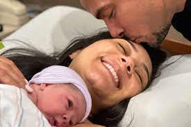 Morgan Radford has given birth to a child! View photos of mom and her newborn.