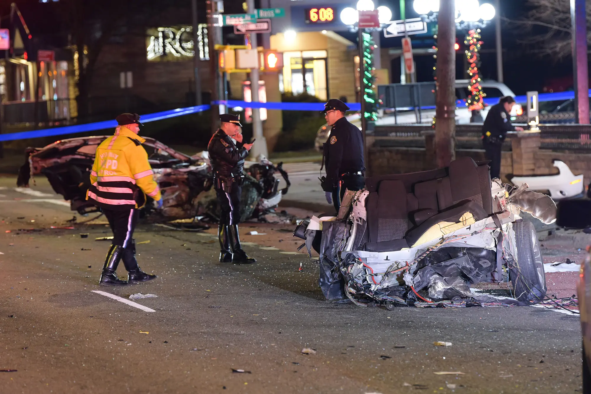 The accused drunken driver sobs after discovering that his pregnant fiancée died in a car accident in New York City.