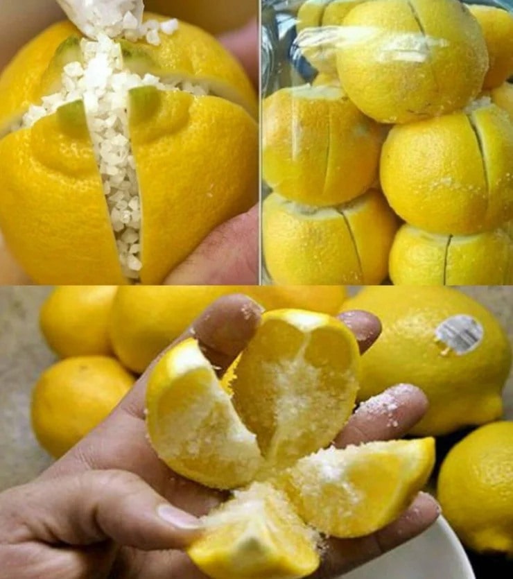 Cut an “X” in a Lemon