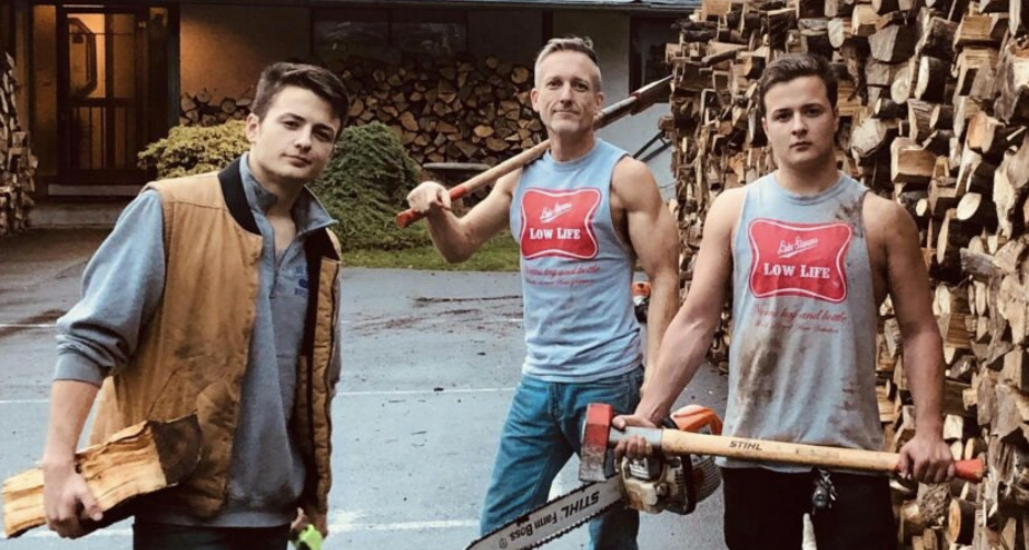 A Father and His Twin Sons Make a Difference with 80 Truckloads of Free Firewood