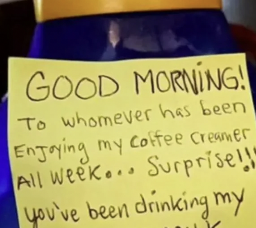 A Bold Move: Mom Swaps Creamer with Breast Milk to Catch Office Thief