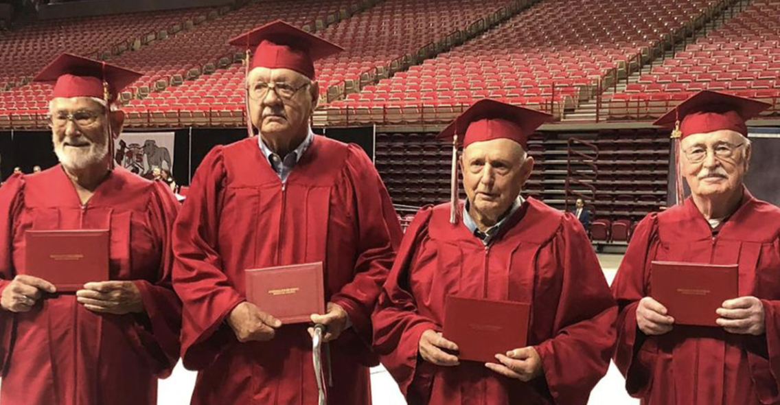 Honoring Four Veterans: Finally Receiving their Diplomas