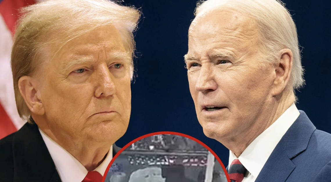 Donald Trump Shares Video of Joe Biden Restrained, Hogtied On Back Of Truck