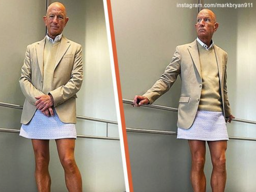 Dad-of-3 Rocks Skirt and High Heels to Work, Makes His Wife Proud