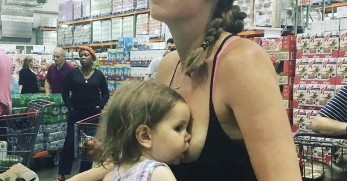 Mom Proudly Breastfeeds in Public and Claps Back at Critics