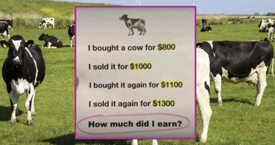 Buckle up, this viral cow maths puzzle has truly fried everyone’s brains