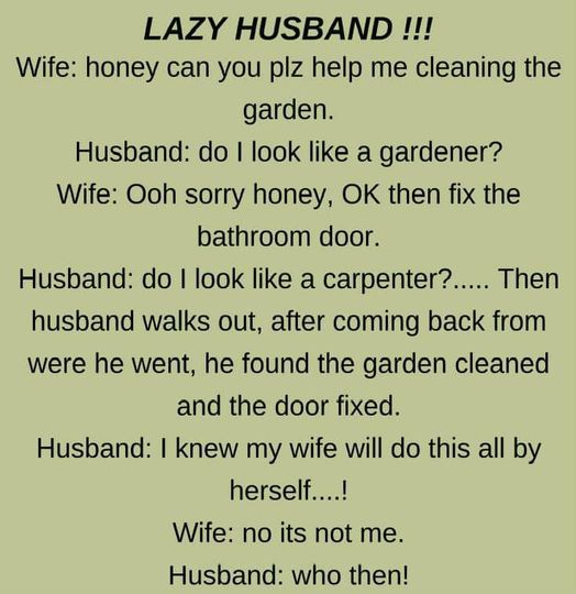 Lazy Husband! (Funny Story)