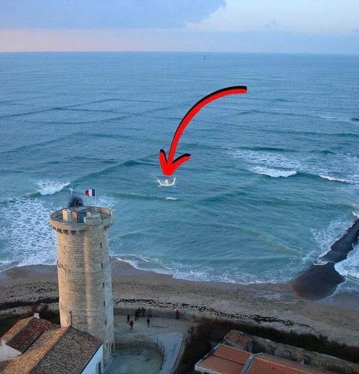 If you see square waves forming in the ocean, get out of the water immediately