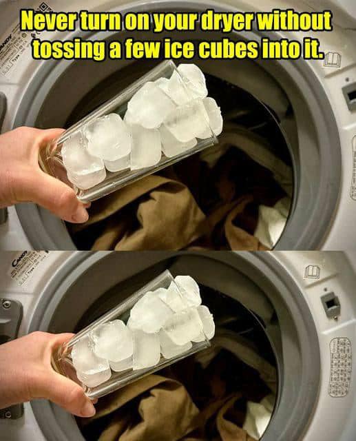 The Benefits Of Putting Ice Cubes In Your Dryer