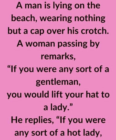 A Man, a Lady, and a Hat: A Beach Encounter