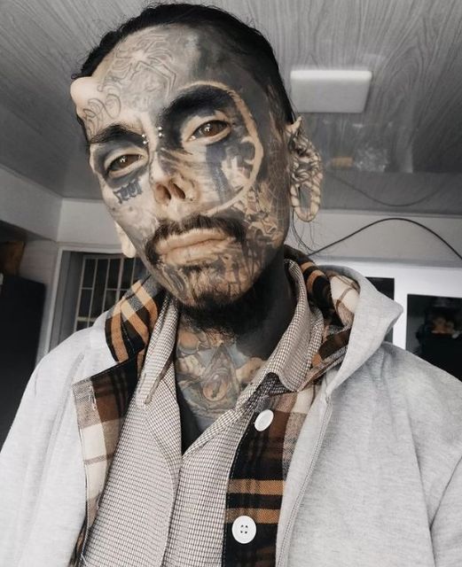 I Will Always Have The Face Of an Angel: The Man Covered 86 Percent Of His Body With Tattoos And Started Experimenting With Body Modifications!