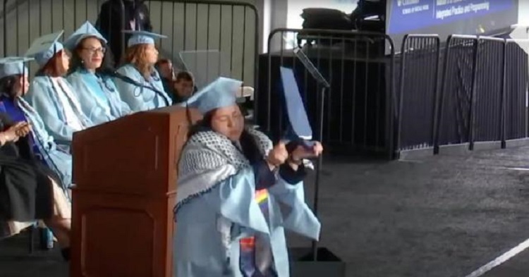 Columbia Grad In Handcuffs Tears Up Diploma In Shocking Video