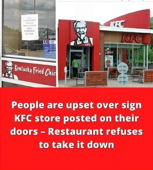 People Are Upset About a KFC Store’s Sign on Their Doors, and the Restaurant Stands Firm Despite Complaints