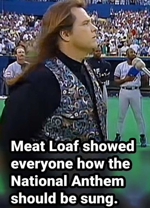 (VIDEO) Meat Loaf Shows How the National Anthem Should be Sung