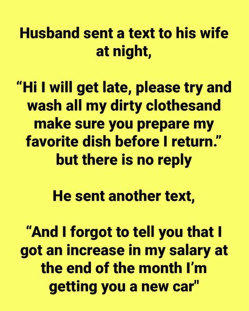 Husband Sent a Text to His Wife at Night