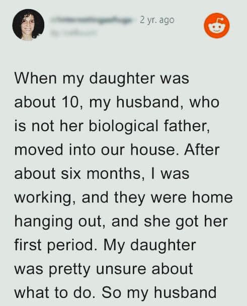 While I was at work, my ten-year-old daughter had her first period.