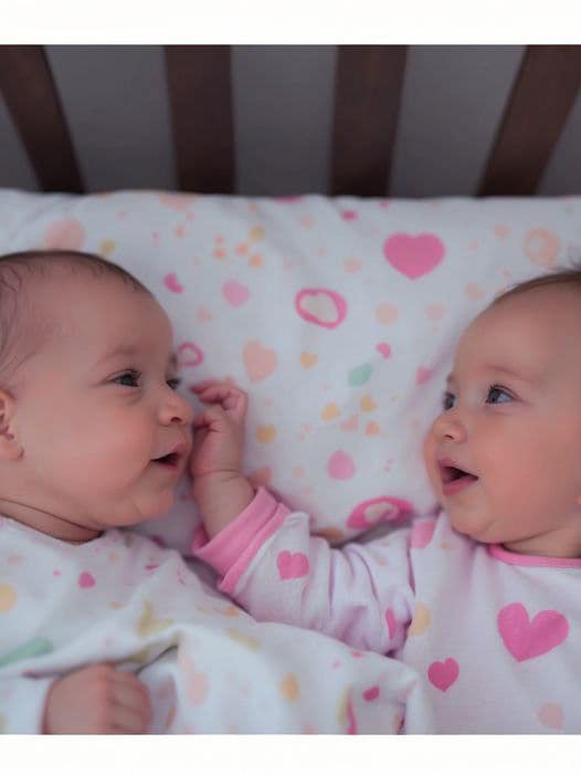 Identical twins see each other for the first time, and have an adorable conversation