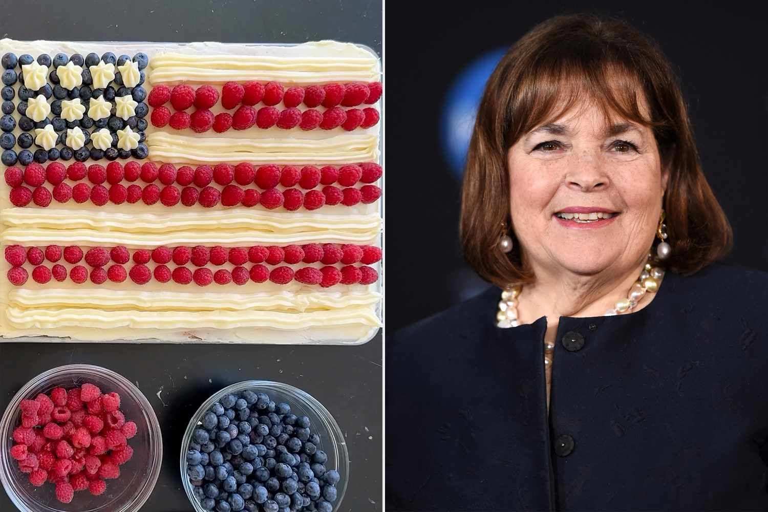 Ina Garten Demonstrates How to Make Her Famous Flag Cake for Memorial Day Weekend