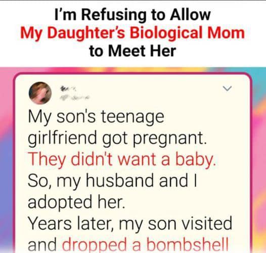 I’m Refusing to Allow My Daughter’s Biological Mom to Meet Her