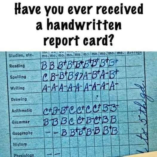 The Lost Art of Handwritten Report Cards: A Nostalgic Journey