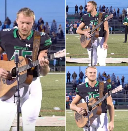 A High School Boy Grabbed a Guitar and Started Singing the National Anthem, Since No One Else Wanted