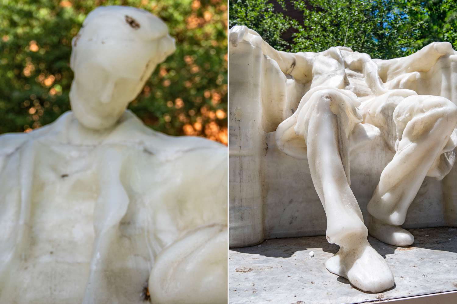 Wax Statue of Abraham Lincoln Literally Loses Its Head amid Soaring Heat Wave in D.C.