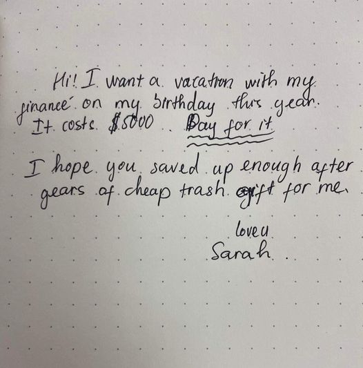 Our Granddaughter Sent Us a Note with Disgusting Text Demanding $5000 – So We Decided to Teach Her a Lesson