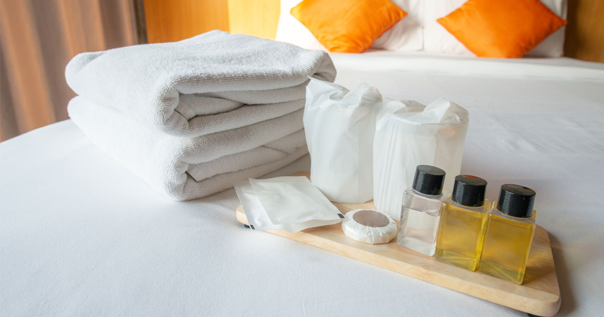 Hotels no longer providing small bottles of lotion or shampoo beginning in 2025