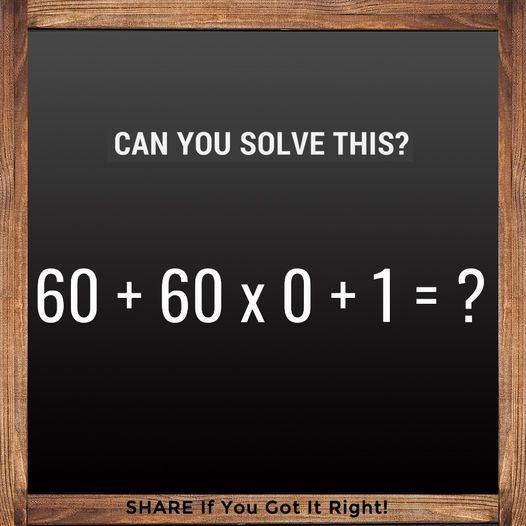 Check Your Ability by Seeing If You Can Solve This Math Question?