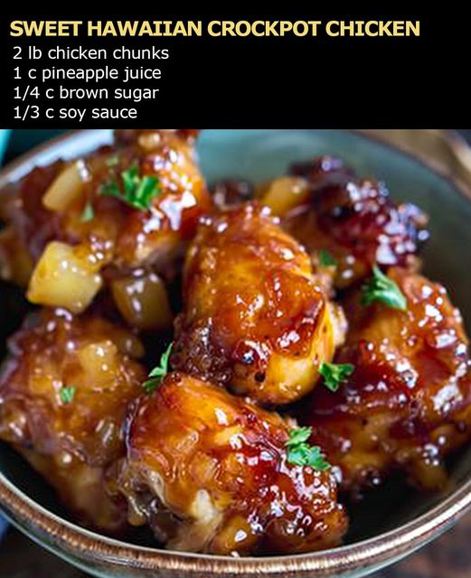 Sweet Hawaiian Crockpot Chicken Recipe