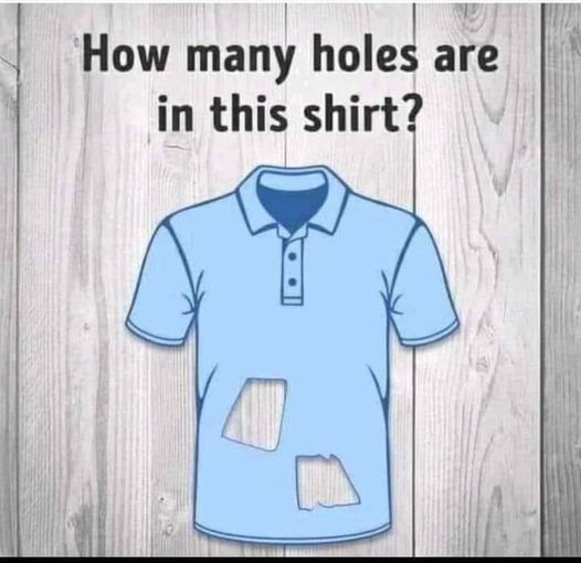 How Many Holes Are in This Shirt?