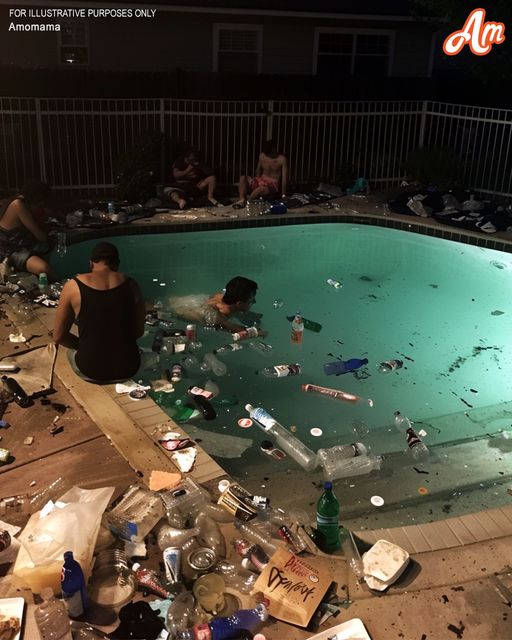 Entitled Neighbors Threw a Loud Party and Used Our Pool as a Trash Bin – They Didn’t Get Away with It