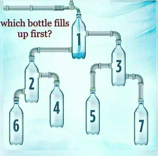 Which Bottle Fills Up First? A Fun Puzzle Challenge