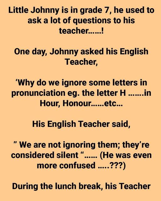 Little Johnny’s Curious Questions for His Teacher