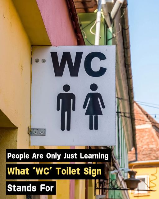 People are only just realising what WC toilet sign actually stands for