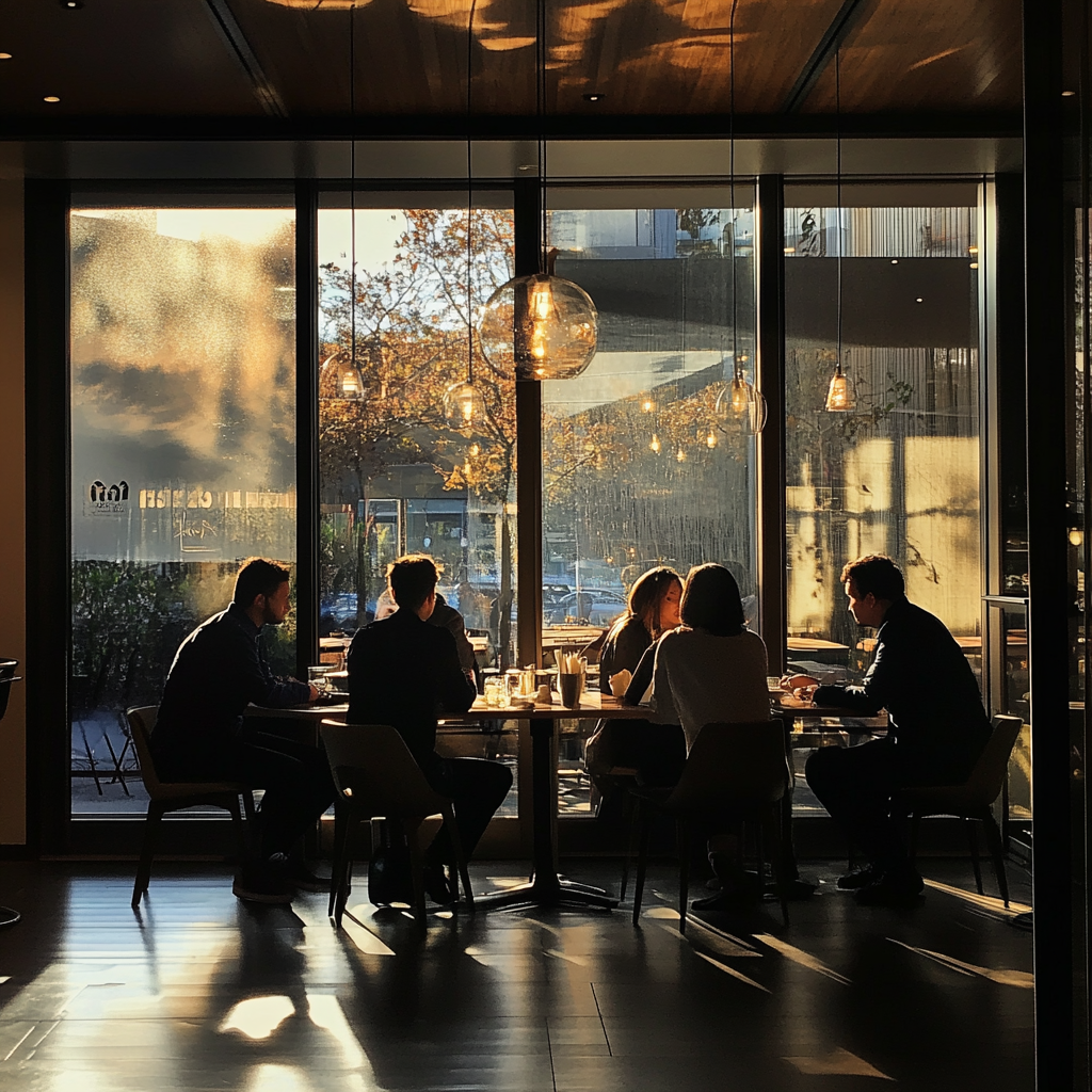 People sitting around a table | Source: Midjourney