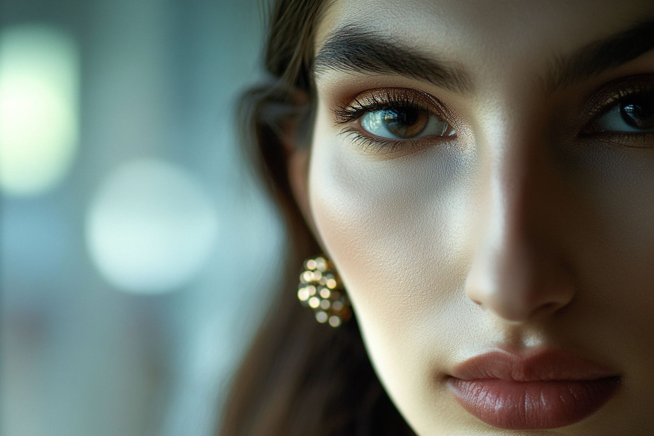 A close-up shot of a woman's face | Source: Midjourney