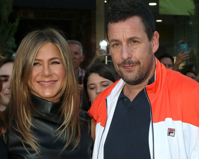 Adam Sandler’s wife Jackie shocks fans on red carpet – ‘eerily similar’ to Jennifer Aniston